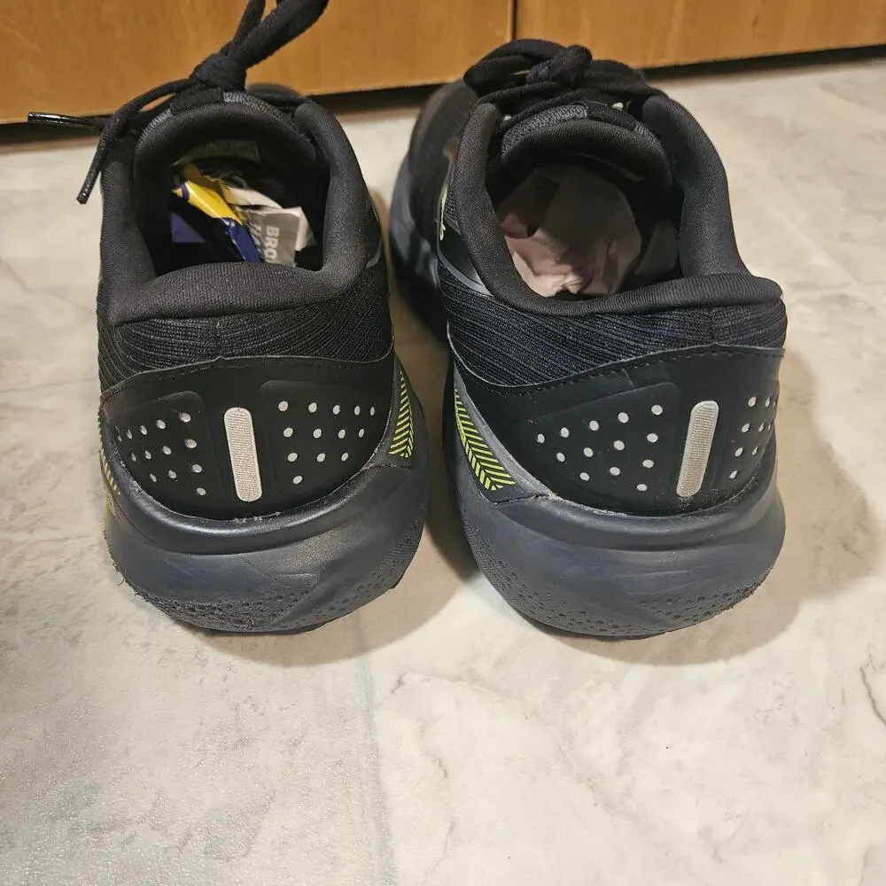 Brooks Adrenaline GTS 24  Black Yellow Running Shoes 1104381D033 Men Size 11